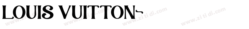LOUIS VUITTON字体转换